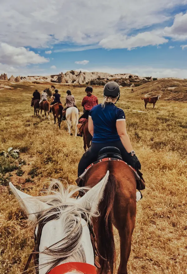 All day horseback riding tour in Cappadocia for a full day riding experience